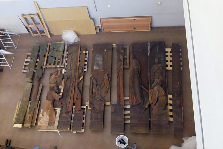 recostruccion de retablo